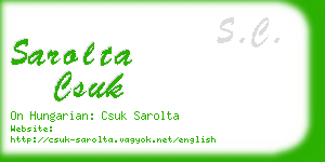 sarolta csuk business card